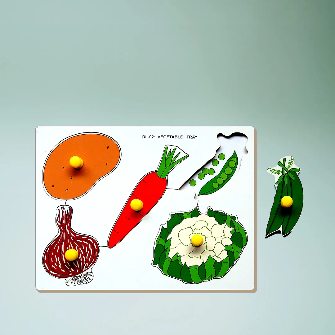 A wooden board displaying a variety of fresh vegetables, including carrots, tomatoes, and bell peppers.